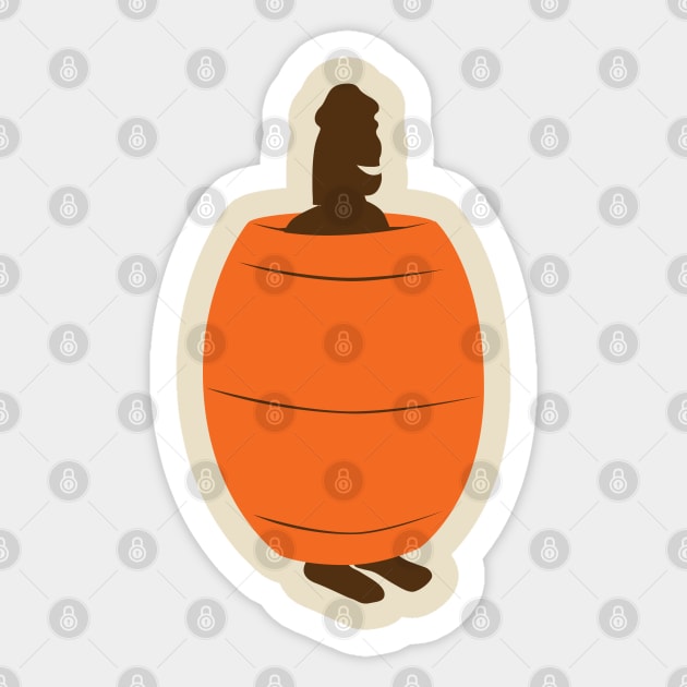 Barrel Person Sticker by pinoypop